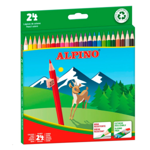 LÁPICES DE COLORES ALPINO 24 COLORES SURTIDOS REF. 658