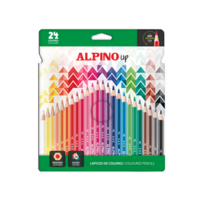 LÁPICES DE COLORES ALPINO UP 24 COLORES SURTIDOS