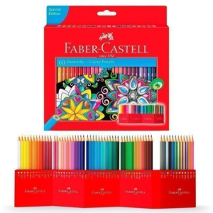 LÁPICES DE COLORES FABER CASTELL 60 COLORES SURTIDOS REF. 111260
