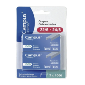 GRAPAS CAMPUS UNIVERSITY 22/6 - 24/6 GALVANIZADAS BLÍSTER 2 CAJAS 1000 UD.