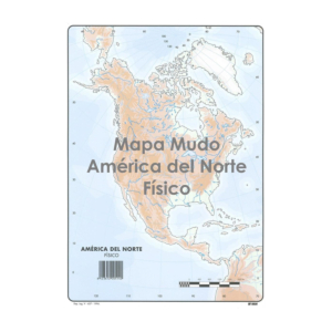 MAPAS MUDOS AMÉRICA DEL NORTE FÍSICO REF. 14