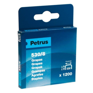 GRAPAS PETRUS 530/8 MM COBREADAS REF. 77514 (1200 UDS./CAJA)