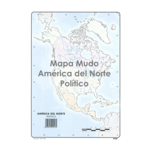 MAPAS MUDOS AMÉRICA DEL NORTE POLÍTICO REF. 16