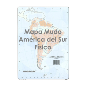 MAPAS MUDOS AMÉRICA DEL SUR FÍSICO REF. 15