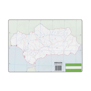 MAPAS MUDOS ANDALUCÍA POLÍTICO REF. 19