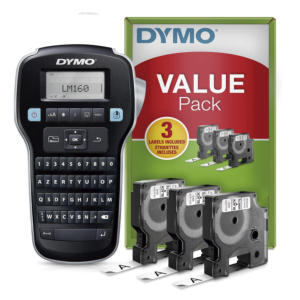 ROTULADORA PORTÁTIL DYMO LM-160 + 3 CINTAS D1