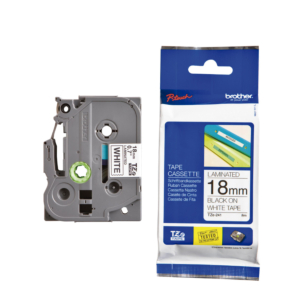 CINTA PARA ROTULAR BROTHER LAMINATED NEGRO/BLANCO REF. TZ-241