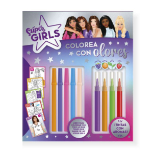 LIBRO COLOREA CON OLORES SUPER GIRL                                                                 