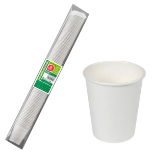 VASO DE CARTÓN BLANCO 120 CC.