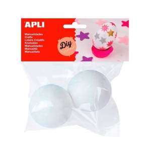 BOLAS DE POREX APLI 60 MM. DIÁMETRO BLÍSTER 2 UNID. REF. 13280