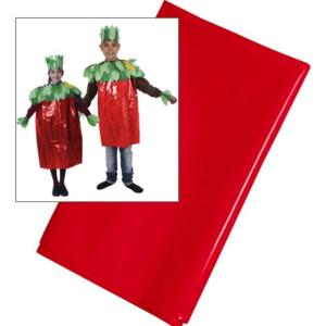 BOLSAS DE PLÁSTICO PARA DISFRAZ 65 X 90 CM. ROJO