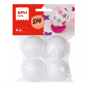 BOLAS DE POREX APLI 45 MM. DIÁMETRO BLÍSTER DE 4 UNID. REF. 13279