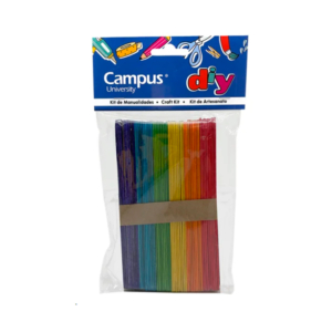 SET MANUALIDADES CAMPUS PALITOS GRANDES DE MADERA COLORES REF. 630964