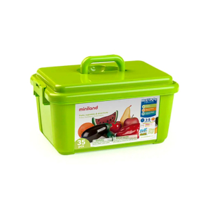 CONTENEDOR CON 35 PIEZAS DE FRUTAS Y HORTALIZAS SURTIDAS REF. 30811