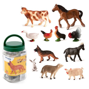 BOTE CON 11 ANIMALES DE LA GRANJA REF. 27420