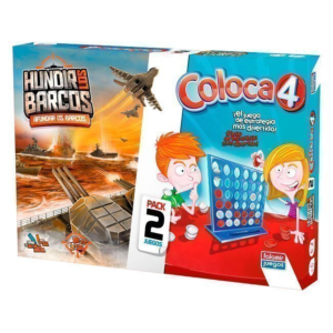 SET DOS JUEGOS FALOMIR "COLOCA 4 + HUNDIR LOS BARCOS" REF. 11500
