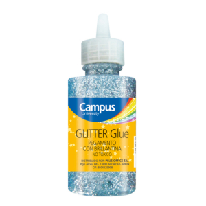 PEGAMENTO GLITTER BOTELLA 60 GR PLATA REF. 862129