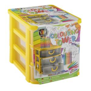 MÓDULO CON 3 CAJONES Y 30 PIEZAS PARA COLOREAR REF. 150064