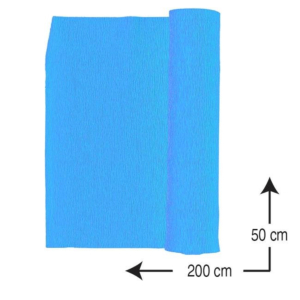 PAPEL CRESPÓN CAMPUS UNIVERSITY 0,5 X 2 M. 10 H. AZUL CIELO