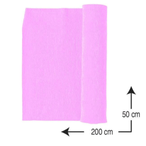 PAPEL CRESPÓN CAMPUS UNIVERSITY 0,5 X 2 M. 10 H. ROSA CLARO
