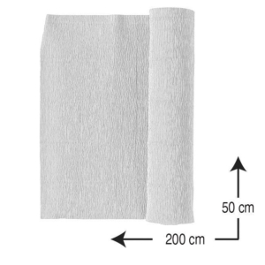 PAPEL CRESPÓN CAMPUS UNIVERSITY 0,5 X 2 M. 10 H. PLATA