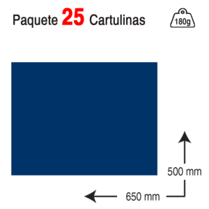 CARTULINA CAMPUS UNIVERSITY 50 X 65 CM. 180 G. AZUL ULTRAMAR