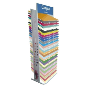 EXPOSITOR CAMPUS UNIVERSITY CON 750 CARTULINAS 50 X 65 CM. 1800 G. COLORES SURTIDOS