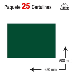 CARTULINA GUARRO IRIS 50 X 65 CM. 185 G. VERDE AMAZONAS REF. 40240