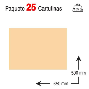CARTULINA GUARRO IRIS 50 X 65 CM. 185 G. CREMA REF. 40219