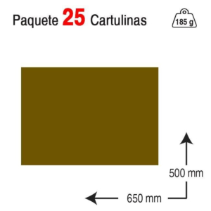CARTULINA GUARRO IRIS 50 X 65 CM. 185 G. CHOCOLATE REF. 40242