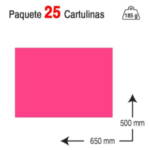 CARTULINA GUARRO IRIS 50 X 65 CM. 185 G. FUCSIA REF. 40226