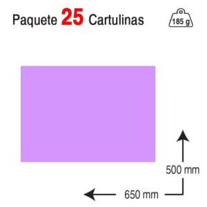 CARTULINA GUARRO IRIS 50 X 65 CM. 185 G. LILA REF. 40230