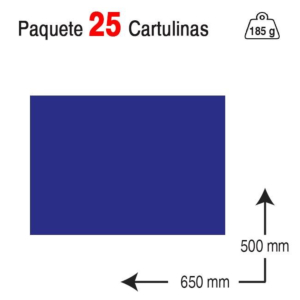 CARTULINA GUARRO IRIS 50 X 65 CM. 185 G. AZUL ULTRAMAR REF. 40235