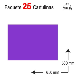 CARTULINA GUARRO IRIS 50 X 65 CM. 185 G. VIOLETA REF. 40231