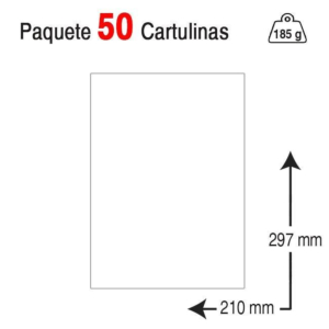 CARTULINA GUARRO IRIS A4 185 G. BLANCA REF. 40152