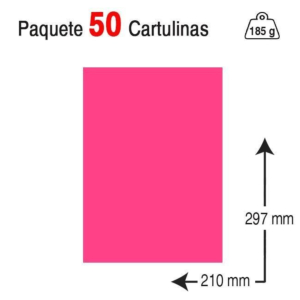 CARTULINA GUARRO IRIS A4 185 G. FUCSIA REF. 40160