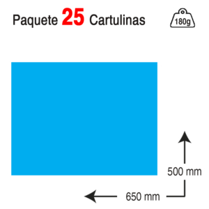 CARTULINA CAMPUS UNIVERSITY 50 X 65 CM. 180 G. AZUL MALDIVAS
