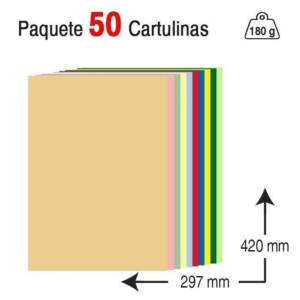 CARTULINA CAMPUS A3 180 G. COLORES SURTIDOS