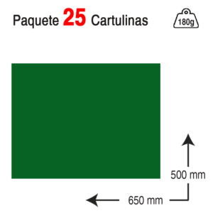 CARTULINA CAMPUS UNIVERSITY 50 X 65 CM. 180 G. VERDE SELVA