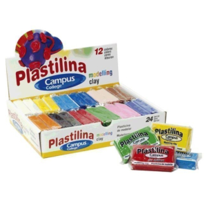 PLASTILINA CAMPUS UNIVERSITY 50 G. 24 UNID. COLORES SURTIDOS