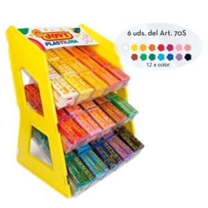 EXPOSITOR PLASTILINA JOVI 50 G. 180 UNID. COLORES SURTIDOS REF. 70E/180