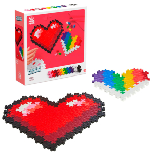 JUEGO DE CONSTRUCCIÓN PLUS PLUS CORAZONES                                                           