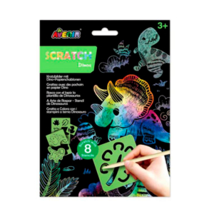 SCRATCH CON PLANTILLA AVENIR DINOSAURIOS                                                            