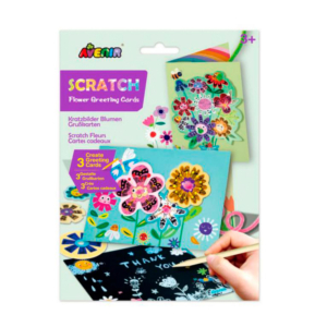 TAJETAS DE FELICITACIÓN SCRATCH AVENIR FLORES                                                       