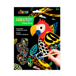 SCRATCH MAGIC AVENIR PÁJAROS 4 UD.                                                                  