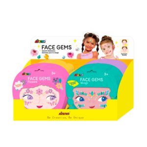 EXPOSITOR PEGATINAS FACIALES GEMAS AVENIR 48 UD.                                                    