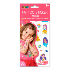 TATUAJES CORPORALES TEMPORALES AVENIR PRINCESAS DORADO                                              