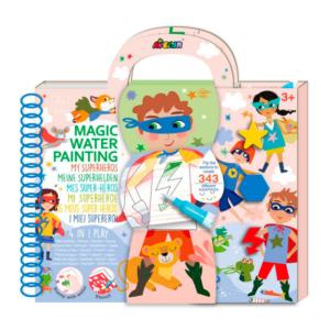 LIBRO DE DIBUJO PINTURA CON AGUA AVENIR SUPERHÉROES                                                 