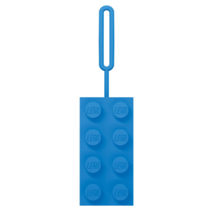 LLAVERO ETIQUETA EQUIPAJE LEGO 2X4 AZUL                                                             