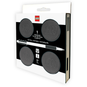 CUADERNO LEGO CON BOLÍGRAFO DE GEL CUADRADO NEGRO                                                   